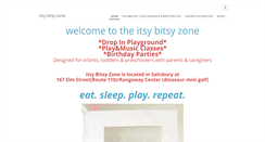 Desktop Screenshot of itsybitsyzone.com