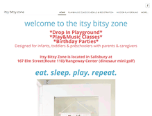 Tablet Screenshot of itsybitsyzone.com